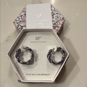 BP Twisted Silver Earrings